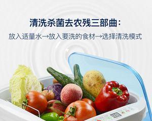 台式洗碗机洗水果的正确方法（让您的水果更干净）