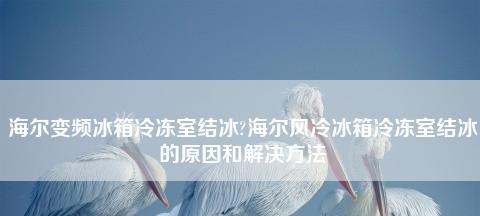 冰箱冷冻室结冰解决方法（快速清除冷冻室结冰的有效措施）
