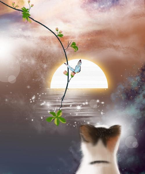 小猫背对动画镜头如何制作？