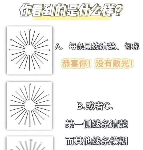 手机拍照出现散光现象如何解决？