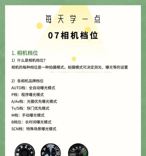 索尼相机档位如何理解？不同档位有什么用途？